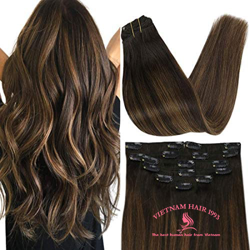 clip in hair extensions dark color clip in hair extensions