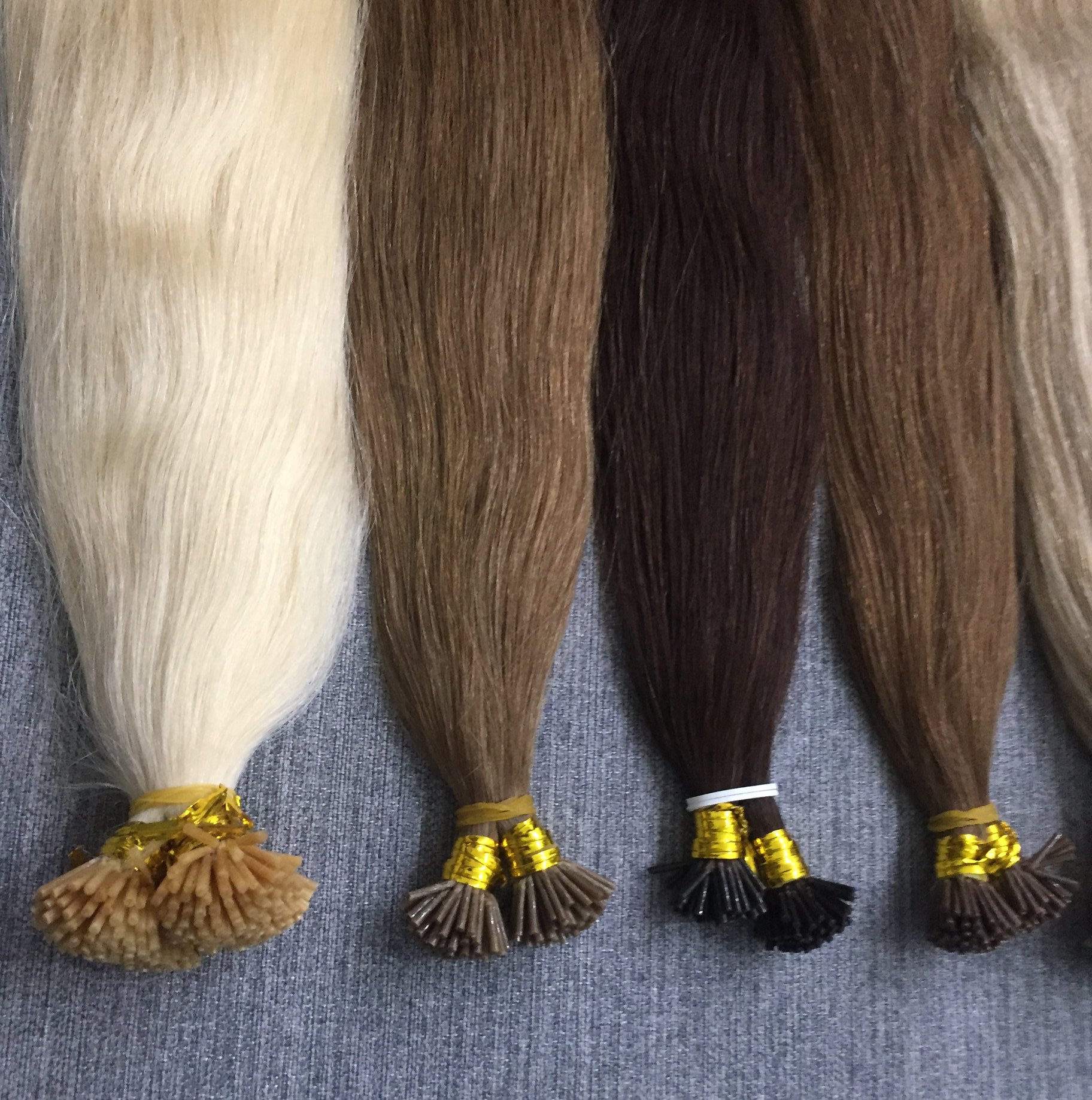i tip hair extensions blonde color
