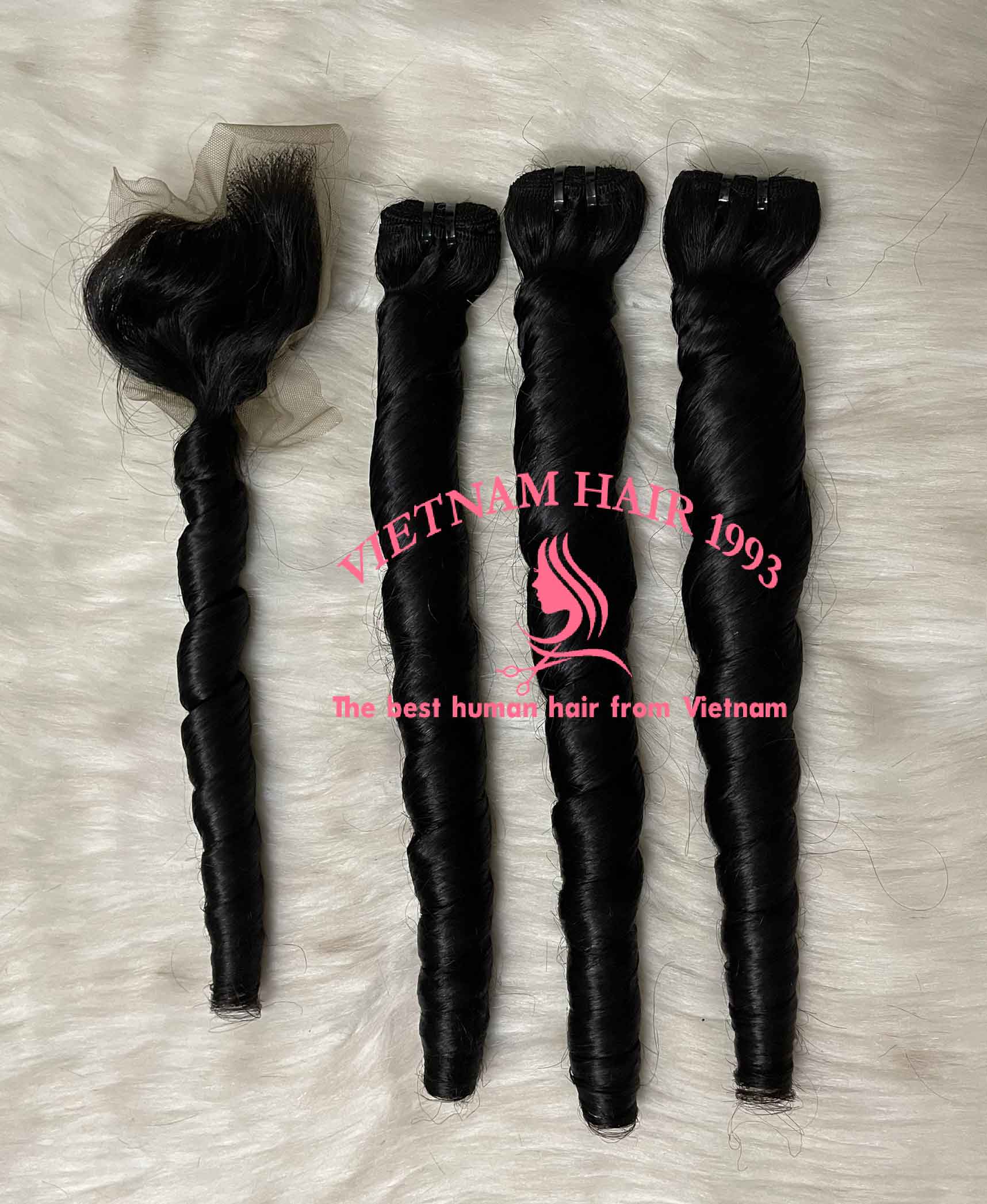 wholesale-remy-hair-loose curly hair super double drawn SDD