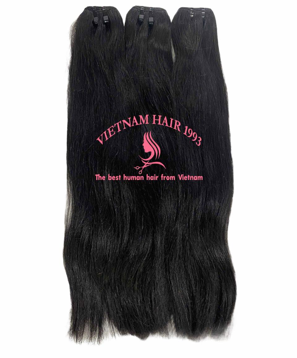 wholesale remy hair straight natural color double drawn DD