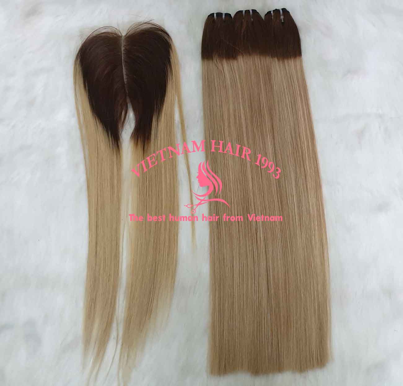 wholesale weft hair bone straight color